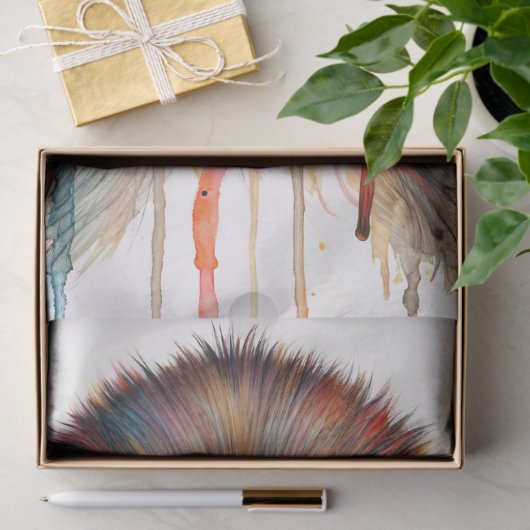 Speak No Evil Monkey Watercolor Art 薄葉紙 (ギフト)