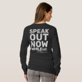 Speak Out Now While We Still Can Protest Statement Tシャツ (裏面フル)