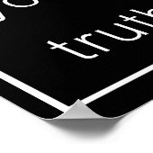 Speak Your Truth Poster (original black) ポスター (角)