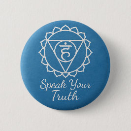 Speak Your Truth Throat Chakra Communication 缶バッジ