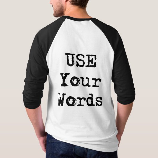 SpeakEasyカフェ「Use Your Words」ロゴ Tシャツ (裏面)
