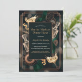 Speakeasy Murder Mystery Dinner Birthday Party 招待状 (スタンド正面)