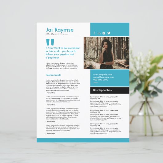 Speaker One Sheet Template (スタンド正面)