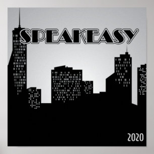 Speakkeasy, 1920のパーティーポスター ポスター