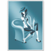 "Speakkeasy" - Jazz-インスパイアSticker シール (正面)