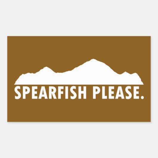 Spearfish South Dakota Please 長方形シール (正面)