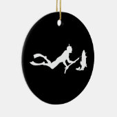 Spearfishing Diver セラミックオーナメント (右)