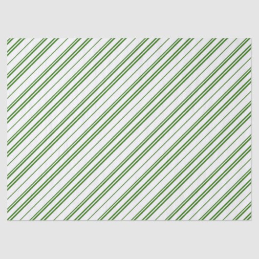 Spearmint Candy Cane Christmas Stripes 薄葉紙 (正面)