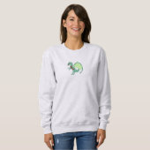 Spearmint Green Ice Dragon Christmas Sweatshirt スウェットシャツ (正面フル)
