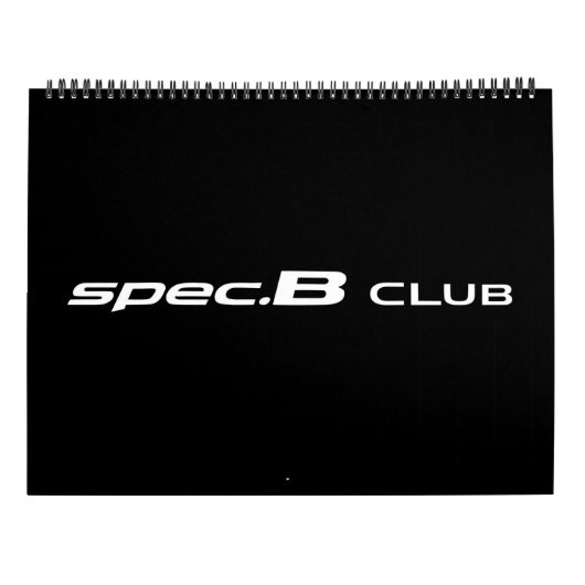 spec. Bクラブ2018カレンダー カレンダー (裏面)