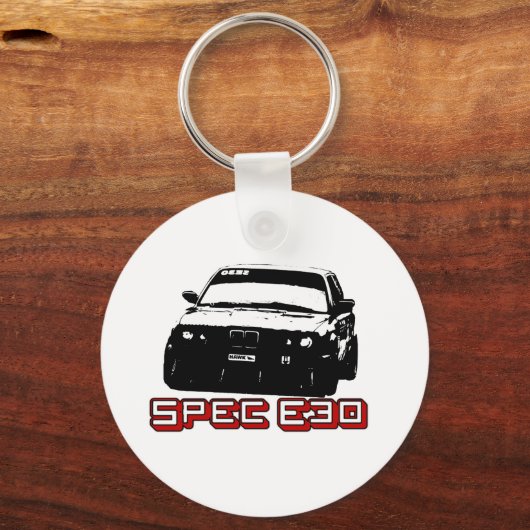 Spec E30 Car キーホルダー (正面)