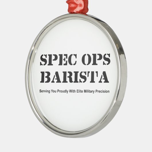 Spec Ops Barista メタルオーナメント (左)