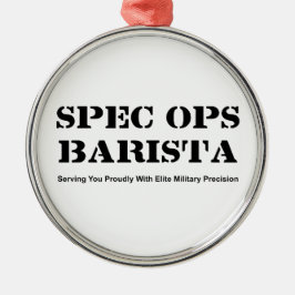 Spec Ops Barista メタルオーナメント