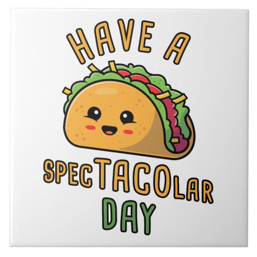 SPEC-TACO-lar Dayを過ごす – かわいいメキシコ料理 タイル (正面)