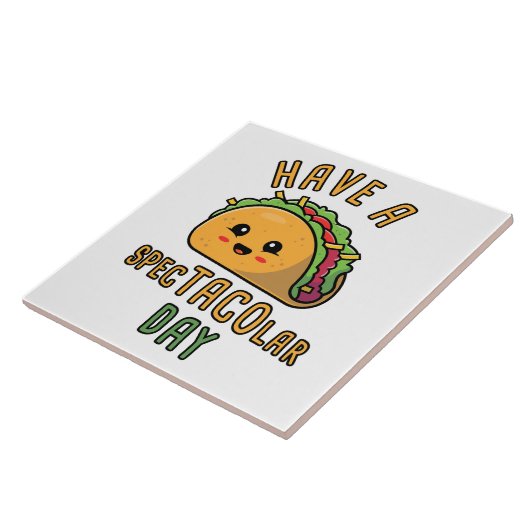 SPEC-TACO-lar Dayを過ごす – かわいいメキシコ料理 タイル (側面)