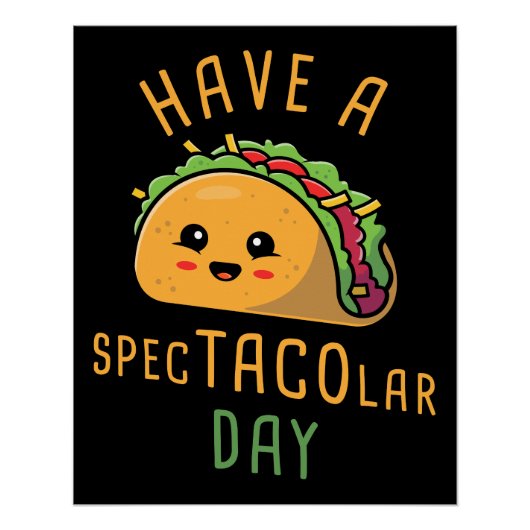 SPEC-TACO-lar Dayを過ごす – かわいいメキシコ料理 ポスター (正面)