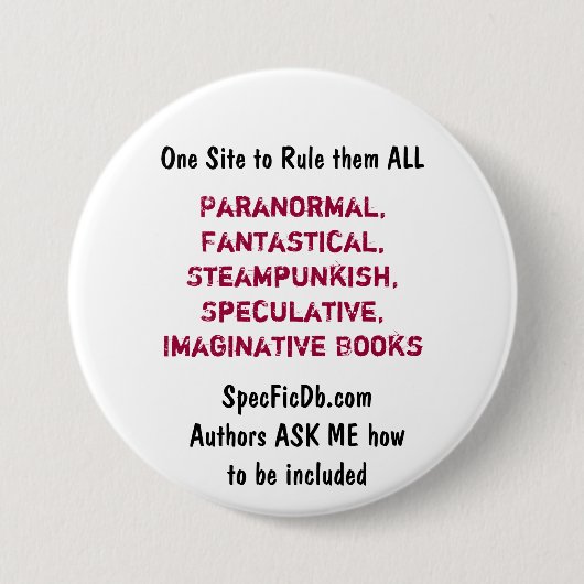 SpecFicDB 缶バッジ (正面)