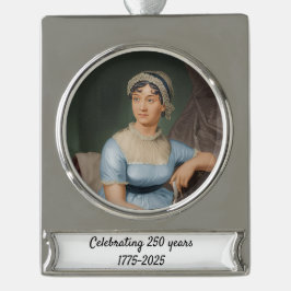 Special 250 Years Commemoration Jane Austen シルバープレートバナーオーナメント