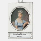 Special 250 Years Commemoration Jane Austen シルバープレートバナーオーナメント (左)