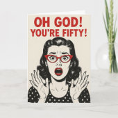 Special 50th Birthday card カード (正面)