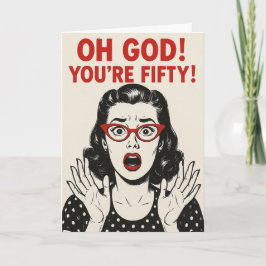 Special 50th Birthday card カード