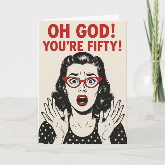 Special 50th Birthday card カード (正面)