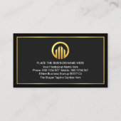 Special Black Grey Gold Frame CEO Founder 名刺 (裏面)