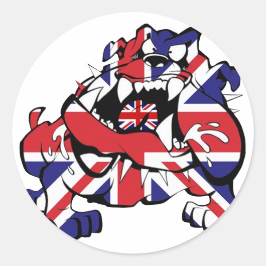 Special British Bulldog ラウンドシール (正面)