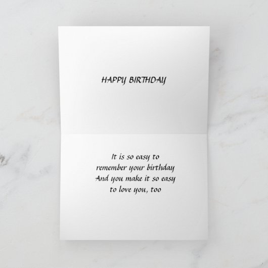 **SPECIAL CAT'S BIRTHDAY WISH TO SPECIAL TWIN** カード (内部)