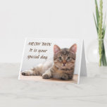 **SPECIAL CAT'S BIRTHDAY WISH TO SPECIAL TWIN** カード<br><div class="desc">WHAT A "COOL" WAY TO WISH HIM OR HER A "HAPPY BIRTHDAY"  THANK YOU FOR STOPPING BY ONE OF MY EIGHT STORES!!!</div>