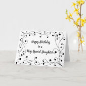 "SPECIAL DATURE" "YOU"用の特別な"誕生日" カード (黄色い花)