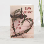 SPECIAL DAY LIKE YOU ON YOUR BIRTHDAY ***SISTER*** カード<br><div class="desc">HAVE A SPECIAL DAY "JUST LIKE YOU SISTER" ON YOUR BIRTHDAY AND SEND THIS BEAUTIFUL CRAFTED WOODEN HEART TO LET HER KNOW YOU LOVE HER!</div>