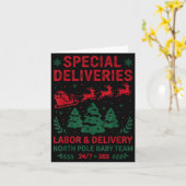 Special Deliveries Labor And Delivery Baby Nurse C カード (黄色い花)