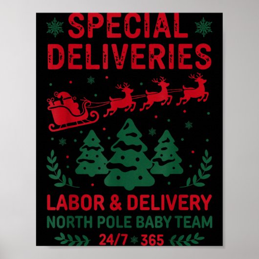Special Deliveries Labor And Delivery Baby Nurse C ポスター (正面)