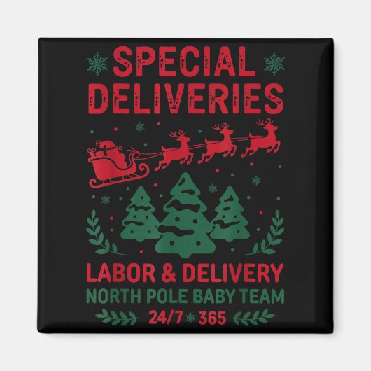 Special Deliveries Labor And Delivery Baby Nurse C マグネット (正面)