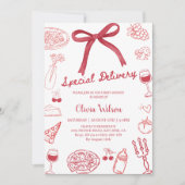 Special Delivery Baby Shower Party 招待状 (正面)