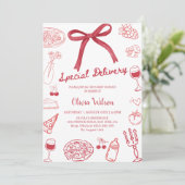 Special Delivery Baby Shower Party 招待状 (スタンド正面)