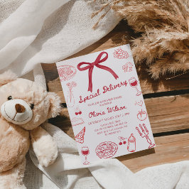 Special Delivery Baby Shower Party 招待状