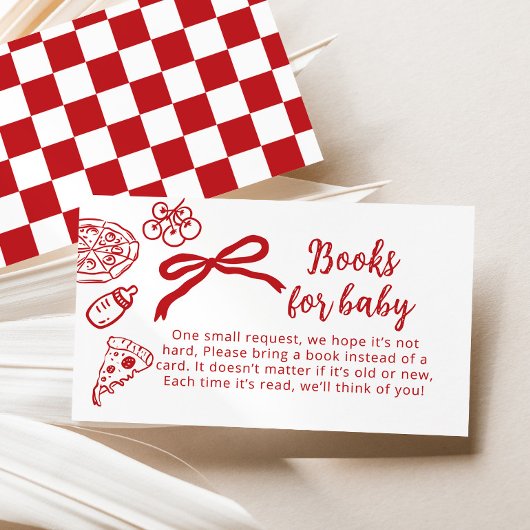 Special Delivery Books for baby Italian Bow エンクロージャーカード