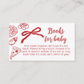 Special Delivery Books for baby Italian Bow エンクロージャーカード (正面)