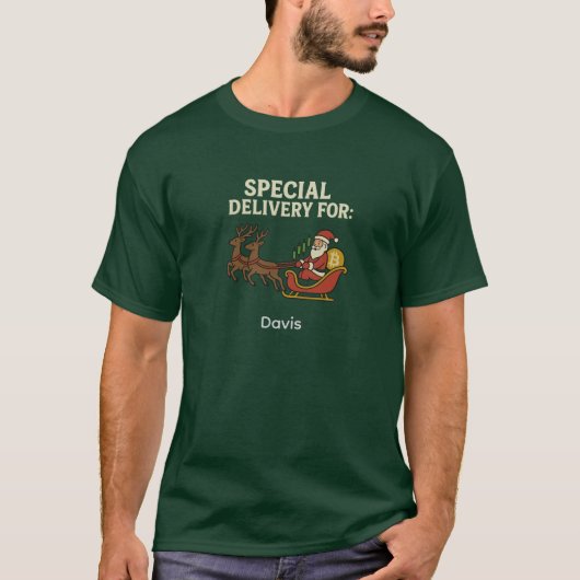 Special Delivery Crypto Santa Tシャツ (正面)
