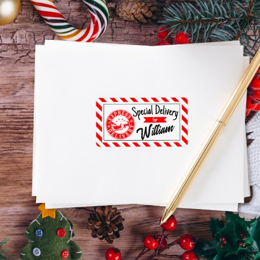 Special delivery from santa Christmas gift  ラベル
