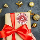 Special Delivery from Santa Sticker Custom Name ラウンドシール