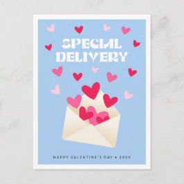 Special delivery Hearts Envelope Valentine's Day ポストカード