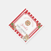 Special Delivery Italian Baby Shower  スタンダードカクテルナプキン (角)