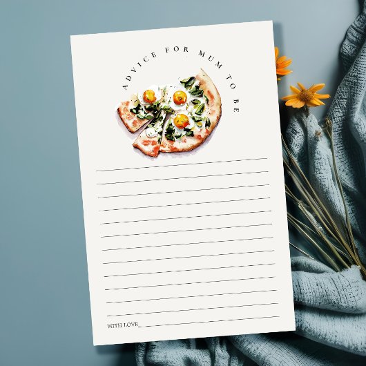 Special Delivery Pizza Advice For Mum Baby Shower