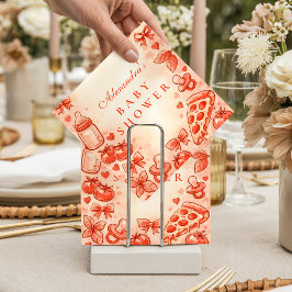 Special Delivery Pizza Baby Shower スタンダードカクテルナプキン