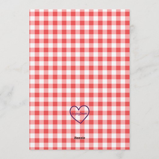 Special Delivery, Pizza Baby Shower Invitation 招待状 (裏面)