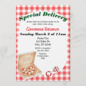 Special Delivery, Pizza Baby Shower Invitation 招待状 (正面)
