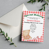 Special Delivery, Pizza Baby Shower Invitation 招待状